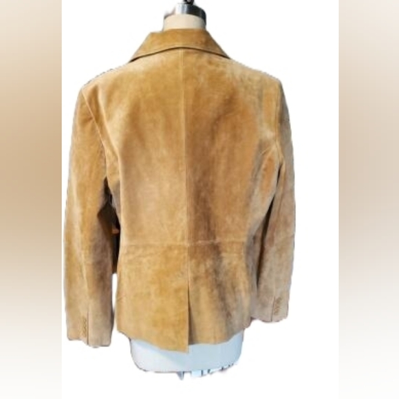 Liz & Co. Vintage Genuine Tan Suede Blazer - Picture 4 of 4